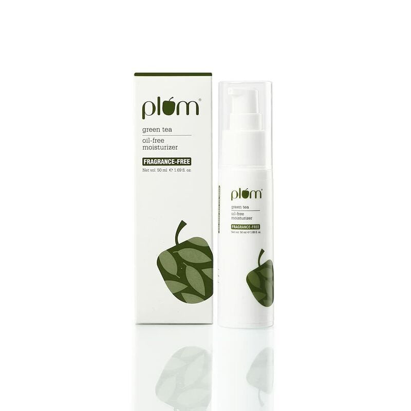 Plum Green Tea Oil Free Moisturizer for Daily Use | Enriched with Squalane, Niacinamide & Hyaluronic Acid | 100% Fragrance Free, 50 ml